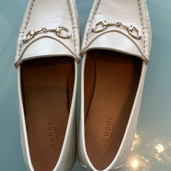 Woman shoes, Gucci loafer, size 40 color, cream, white - Picture 5 of 7